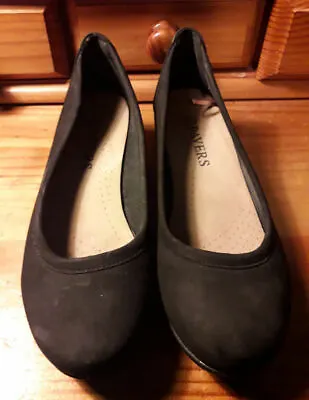 PAVERS Ladies Cabin Crew Shoes  - Black Faux Suede  Size 4 Shoes • £12.99
