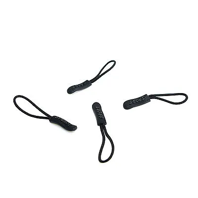 £2.18 • Buy Black Zip Slider Hanger Replacement Zipper Pull Cord Fastener Puller A2044