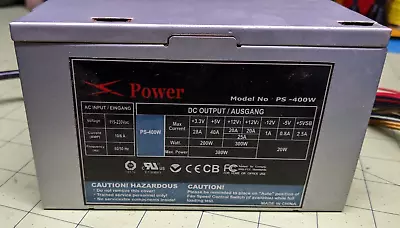 X Power XPower PS-400W 400W ATX Desktop Power Supply PSU W/ Switch Sata Molex • $35