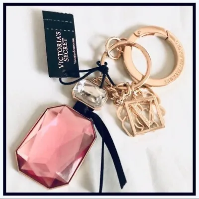 NWT Victoria's Secret VS Pink Crystal Bombshell Key Fob Keychain Purse Charm NIP • $22