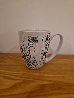 Disney Store Mickey Mouse Construction Sketch Mug Animated Drawing Cup Gift • £9.99