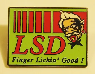 Grateful Dead PIN Vintage Obsolete The Colonel Kentucky Fried LSD Glow Paint • $19.77