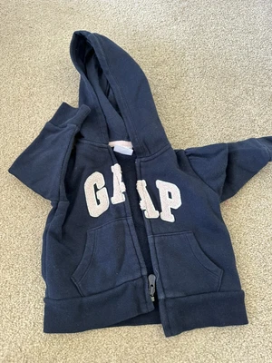 £0.99 • Buy Girls 12-18 Months Gap Navy Zip Through Hoodie In Good Condition