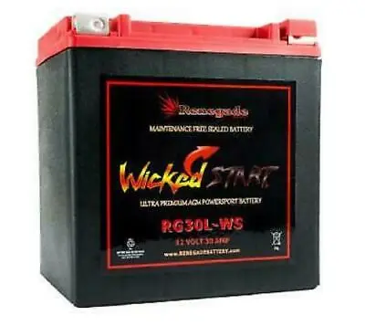 REPLACEMENT BATTERY FOR SPORTSMAN 800 6X6 BIG BOSS (05-14) RG30L-WS; 600+ CCA's • $189.50