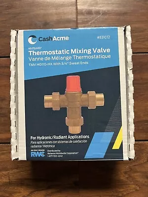 Cash Acme #831072 Thermostatic Mixing Valve 3/4 Sweat Ends #24514Z 🔥New🔥 • $19.99