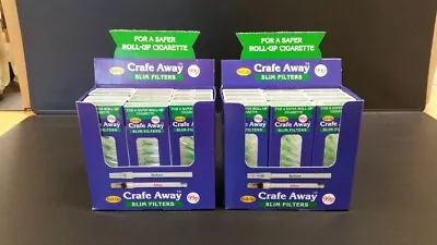 CRAFE AWAY ROLL UP FILTERS(greens) For Roll Up Cigarettes 24 Packs- 240 Filters • £20.95