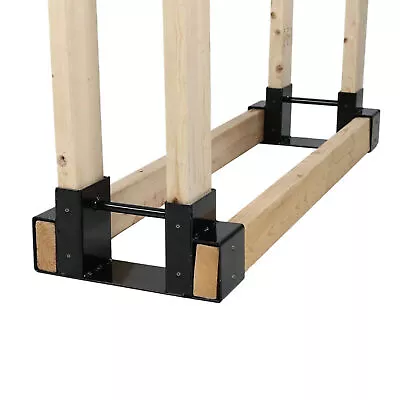 Folding Wood Log Holder Storage Rack  Fireplace Basket Stand • £19.20