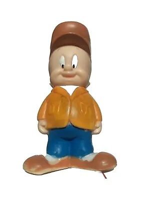 Vintage Warner Brothers Looney Tunes Elmer Fudd Hunter Squeak Toy Figure 1994 5” • $9.95