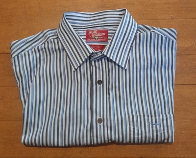 $35 • Buy Rm Williams Casual Striped Shirt XXL