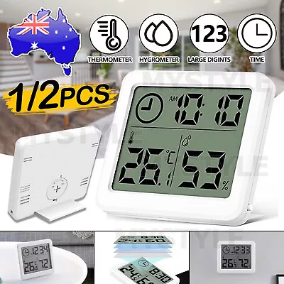 2X Digital Room Thermometer Humidity Meter Hygrometer Tester Indoor Temperature • $6.95