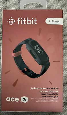 NEW Fitbit Ace 3 Kids Activity Tracker Step Sport Smart Watch Black Racer Red • $98.88