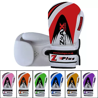 Junior Boxing Gloves Kids Training Sparring Punchbag Kickboxing Gloves 468 OZ • £9.49