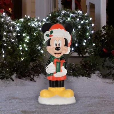 Disney Mickey Mouse Christmas Blow Mold 24 Inch LED Lights Yard Outdoor Decor • $67.99