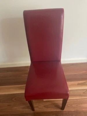 8 Dining Chairs - Fabulous Faux Leather In Terrific Condition • $400