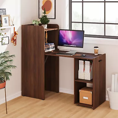 Extendable Computer Desk Reversible Home Office Desk Study Writing • $169.98