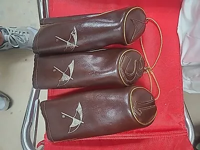 Vintage Leather Golf Club Head Covers 1-3-  Arnold Palmer • $50