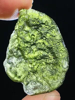 30ct Meteorite Moldavite Green Impact Fragment Meteor Stone Space Asteroid+coa • $10.74