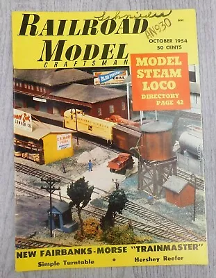 Railroad Model Craftsman OCT 1954 Vol. 23 No. 5 Trains Mancave Vintage Magazine • $12.53