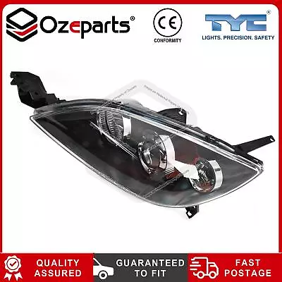 LH Left Hand Head Light Lamp Black For Mazda 3 BK SP23 5 Door Hatch 03~09 • $121