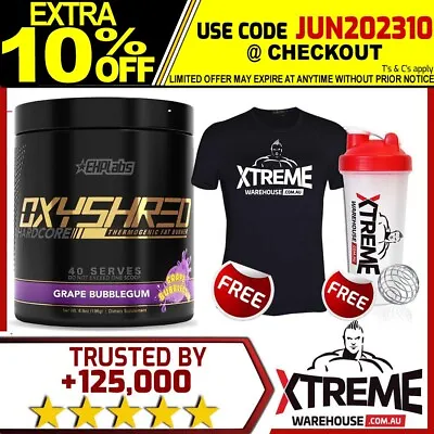 $69.95 • Buy Ehplabs Oxyshred Hardcore 40srv //  Thermo Fatburner Oxy Shred Stronger Limited