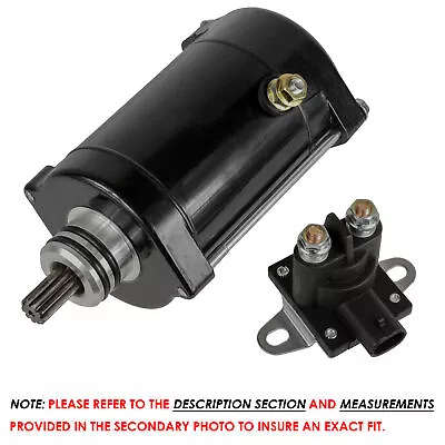 Starter & Relay Solenoid For Seadoo Sportster 2001 2002 2003 2004- 2006 Jet Boat • $42