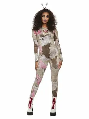 Ladies Voodoo Doll Fancy Dress Costume Spooky Dress Up Halloween Stylish Cursed • £15.98