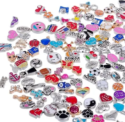 New! RUBYCA 200pcs Mixed Floating Memory Charms #10 FREE GIFT BAG/SHIP! • $22.99