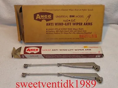 NOS Anco Wiper Arms...Satin STAINLESS....Anco Adjustable Wipers....10 ¾  – 14 ½  • $79
