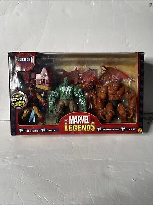 Marvel Legends House Of M With ItHulk Iron Man Inhuman Torch Figures New Box-2 • $230