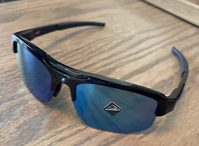 Oakley Mercenary Sunglasses Polished Black W Prizm Sapphire OO9424F-13 Asian Fit • $99.99