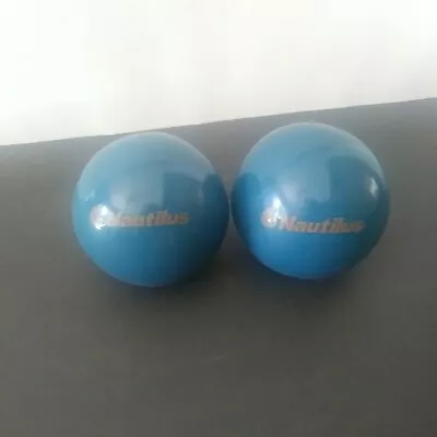 (Lot 2) Vintage Nautilus Strength Training Medicine BallS 2 Lb  Rare Collectible • $12.95
