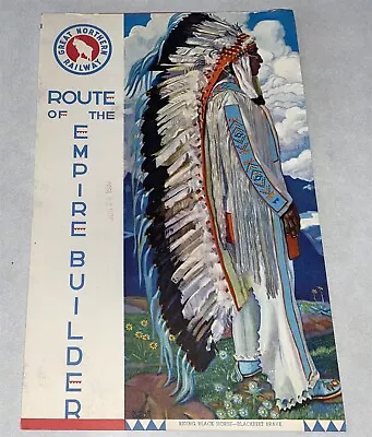 $44.99 • Buy 1937 Great Northern Railroad Dining Car Menu Winold Reiss Indian Heavens Peak