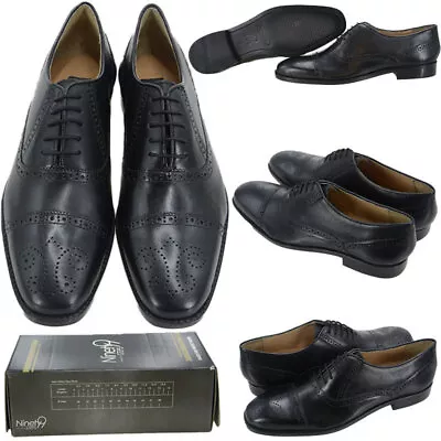 NINETY9 STEPS Mens Shoes Party Office Formal Smart Comfortable Leather Shoes NEW • £24.99