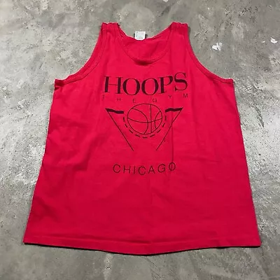 Vintage Michael Jordan Hoops Gym 90s Chicago Tank Top T Shirt Men’s XL • $49.99