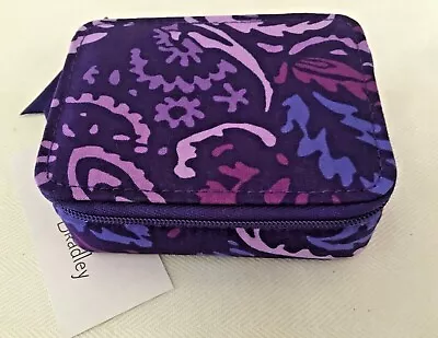 Vera Bradley ~  Paisley Amethyst  ~ Travel Pill Organizer Case ~ NWT • $22.50