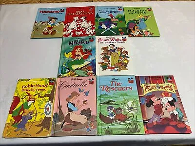 Lot Of 10 Disney Wonderful World Of Reading Books (Hardcover Vintage) 1973-1993 • $14.95