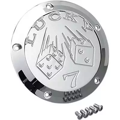 Joker Machine Chrome Lucky 7 5 Hole Derby Cover For Harley Twin Cam 99-16 • $140.36