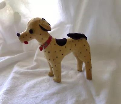 Antique Stuffed Velvet Dog • $6.50