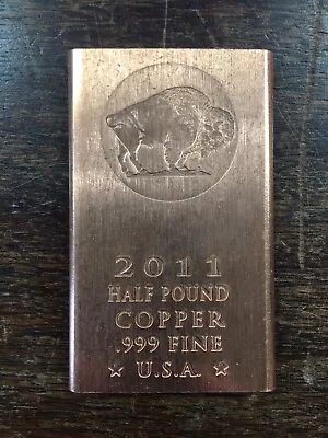 1/2 Pound Copper Bar - Buffalo • $8