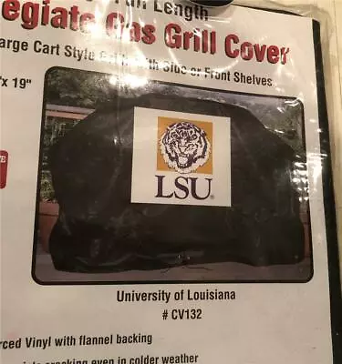 $11.99 • Buy LSU Univ Louisiana Black Gas Grill Cover Weber Ducane 59X42X19 