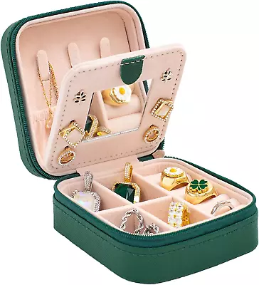 Travel Jewelry Case And Organizer With Mirror - Gift For Women And Girls • $10.28