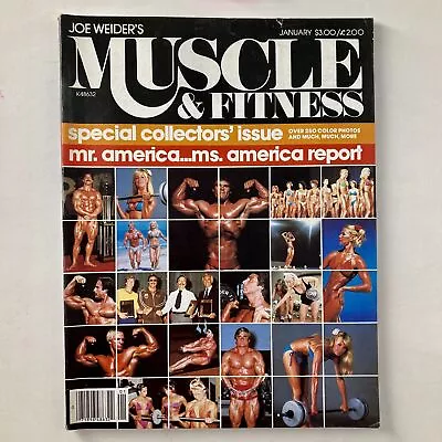 Joe Weider's Muscle & Fitness Magazine January 1981 Mr. America & Ms. America • $29.95