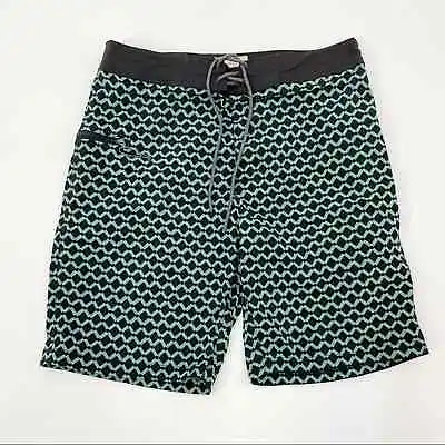 J. Crew Eco Board Shorts Men’s 29 Geometric Print AH842 Swim Trunks • $16.99