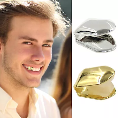 14k Gold Plated Small Single Tooth Cap Grillz Hip Hop Jewelry Teeth Grills Mouth • $6.96