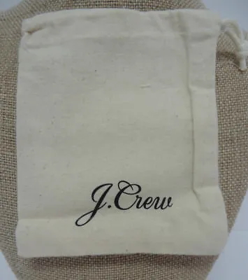 J CREW 4 X4.5   Small Accessories Dust Bag Travel Drawstring Pouch  • $6.45