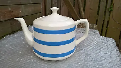 £22 • Buy Teapot Cornishware T G Green Style Blue Stripe Pottery Crockery A