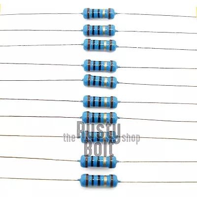 Resistors - 1/2 W (0.5 Watt) - 10 Ohm - 1% Tolerance - Metal Film - New • $1.14