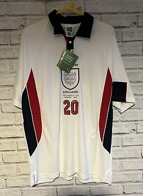 £29.99 • Buy **England 1998 World Cup Shirt - XL - Retro Score Draw Umbro & 20 Owen - BNWT**