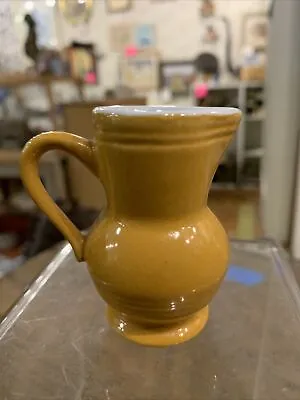Vintage Miniature French Pottery  Vase Pitcher Yellow • $9.99