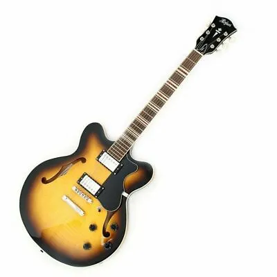 $970.12 • Buy Hofner Contemporary Verythin Guitar - Antique Sunburst  Semi Acoustic With Case